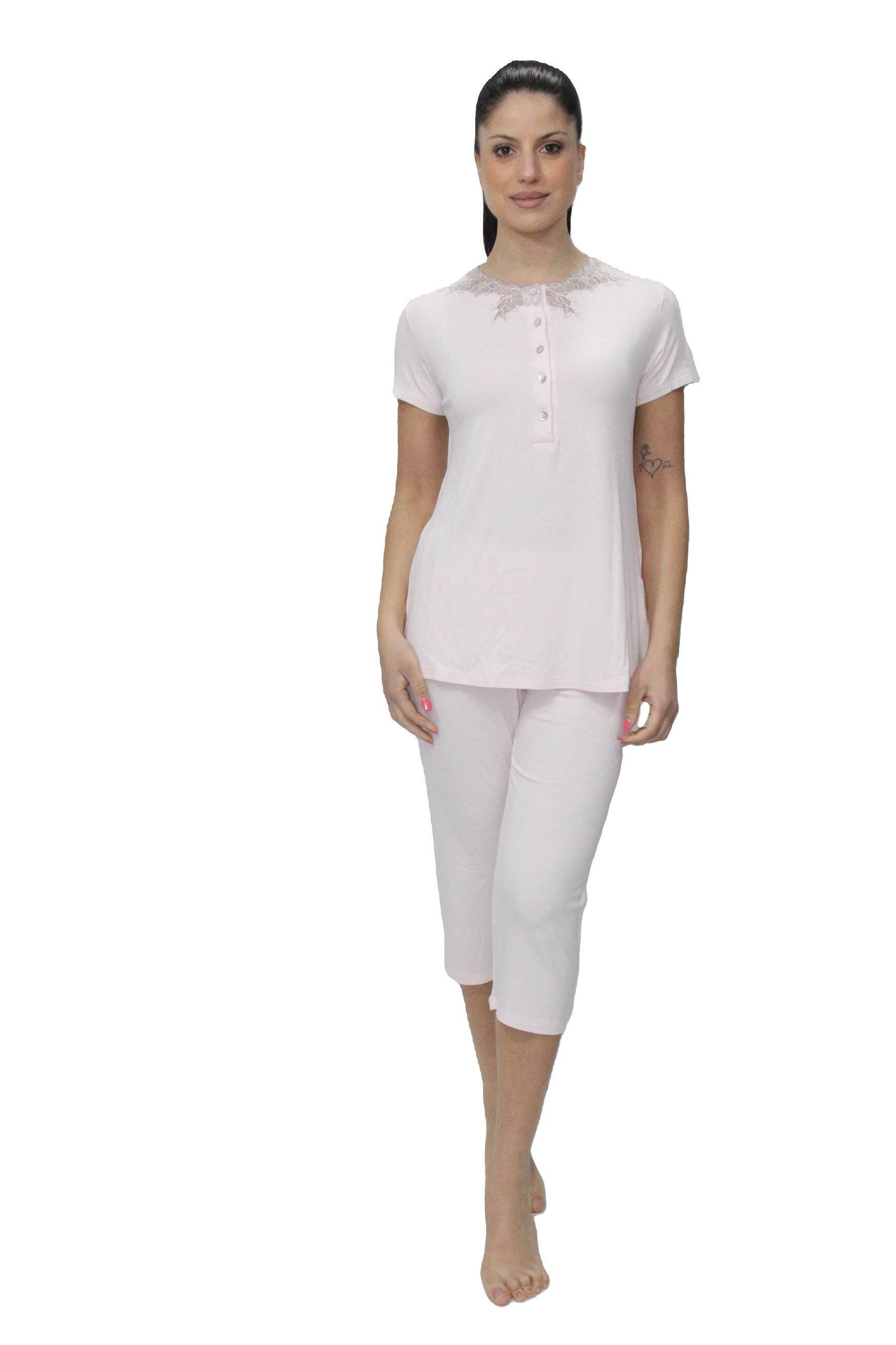 Pigiama corto Donna E2408 Fida - evabiancheria